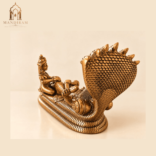 Brass Lord Narayan Idol