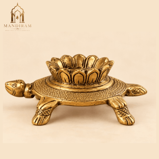 Brass Shankh Stand